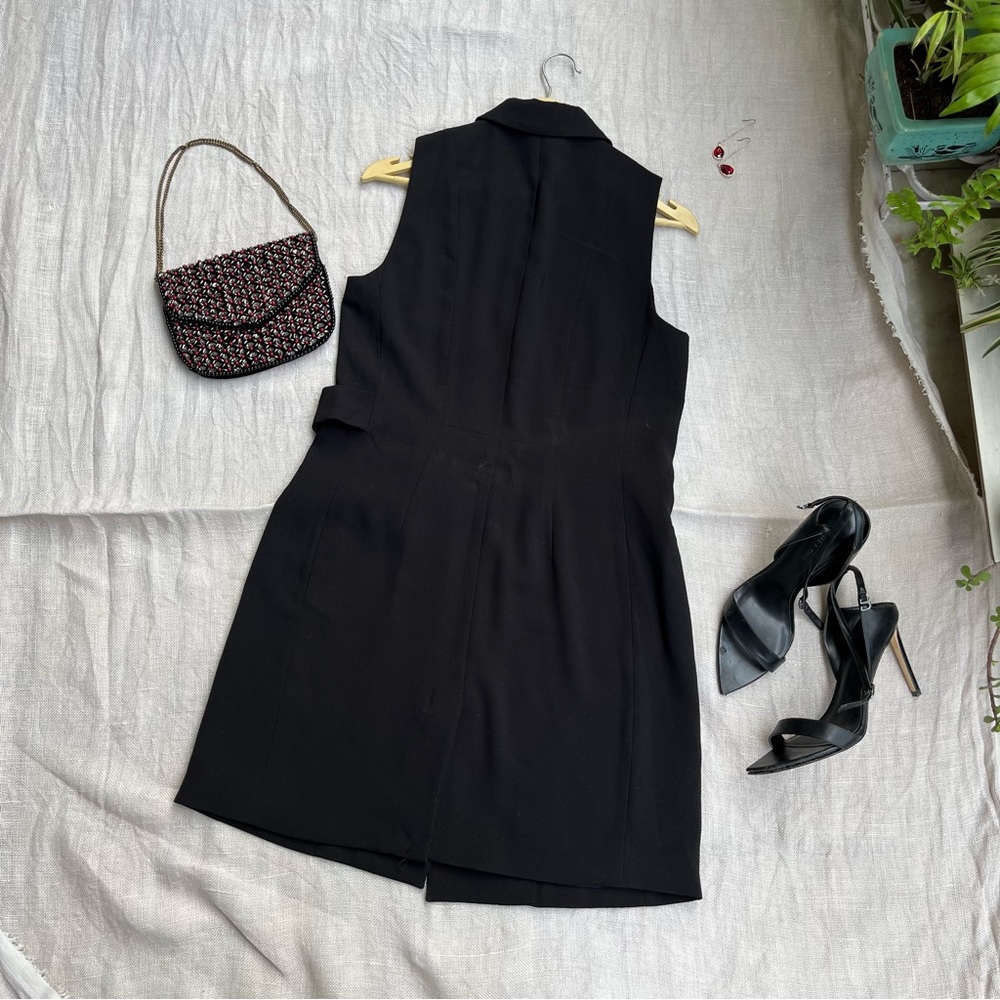 NWOT H&M Black Sleeveless Blazer - Picture 7 of 7
